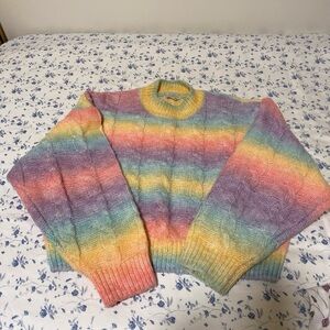 Super cute rainbow sweater
